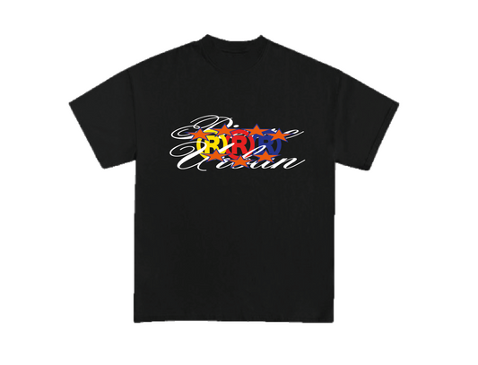 BLACK R TEE